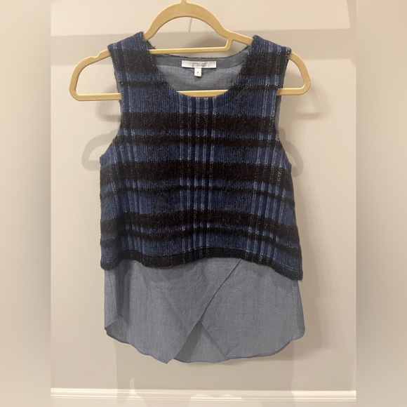 10 Crosby Derek Lam Tops - Derek Lam 10 Crosby Cashmere Wool Blend Tank in Blue, Size 4